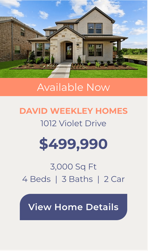 1012 Violet Dr - David Weekley Homes