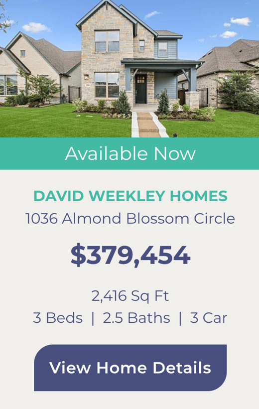 1036 Carnation Dr - David Weekley Homes